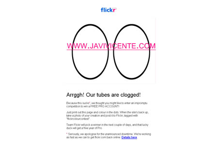 Flickr down contest